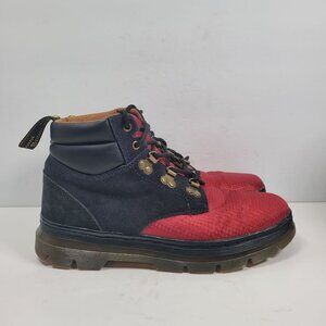 Dr. Martens Rakim Men's Red & Black Lace Up Utility Chukka Boots US Size 9